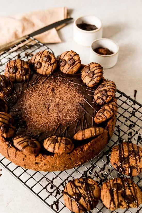 Torta Cookies e brigadeiro da Cacau Vanilla, foto do catálogo Food Service 2026