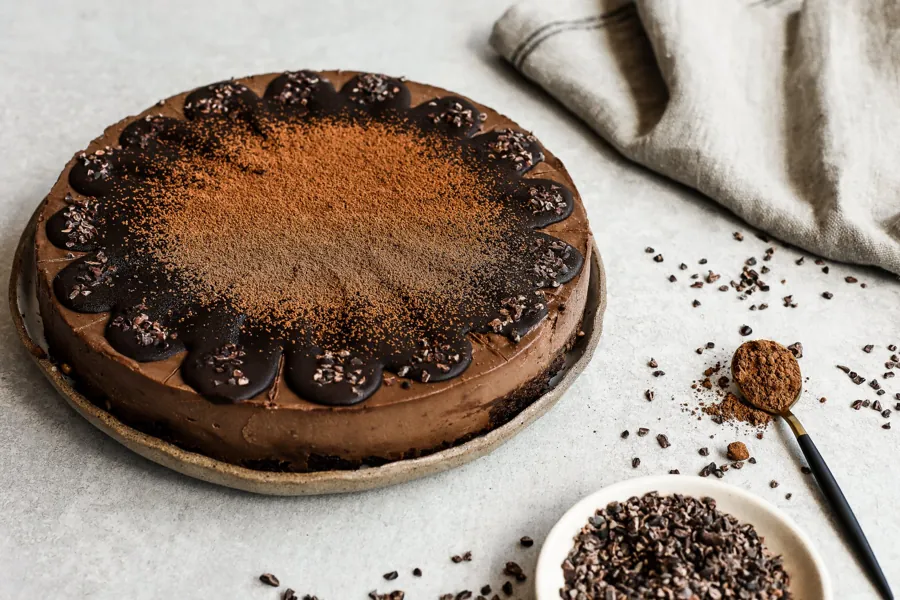 Torta mousse de chocolate da Cacau Vanilla, foto do catálogo Food Service 2026